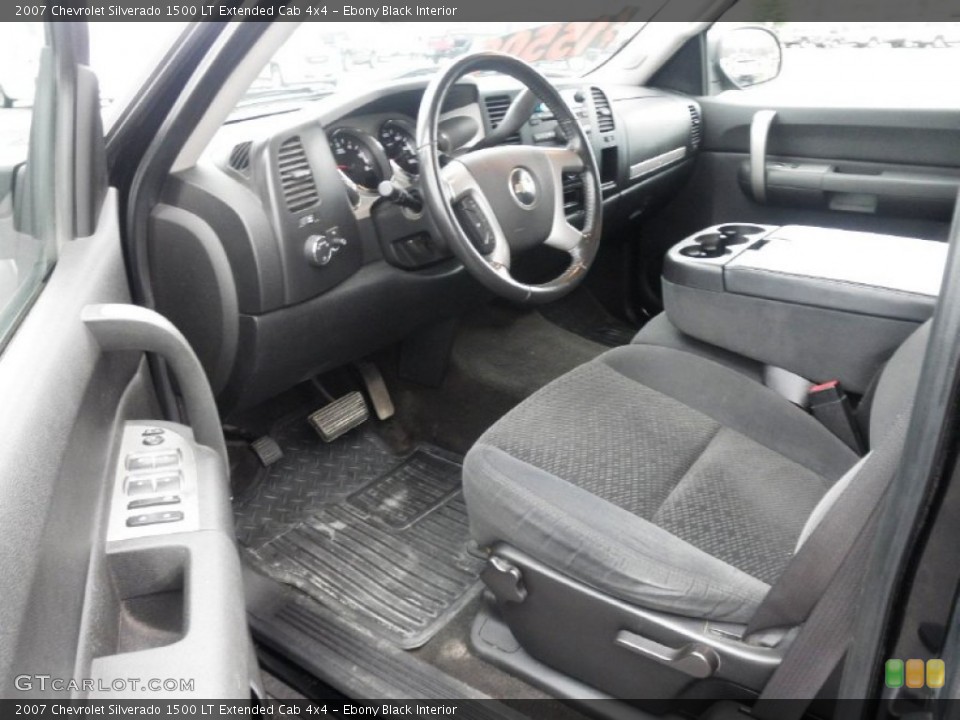 Ebony Black Interior Photo for the 2007 Chevrolet Silverado 1500 LT Extended Cab 4x4 #57047891