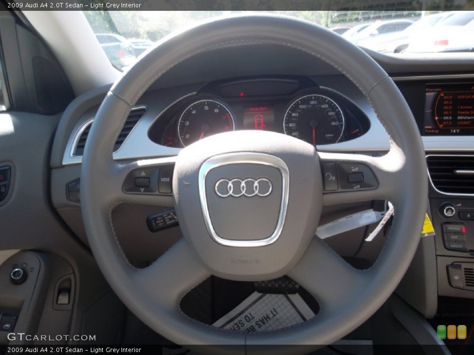 Light Grey Interior Steering Wheel for the 2009 Audi A4 2.0T Sedan #57050345
