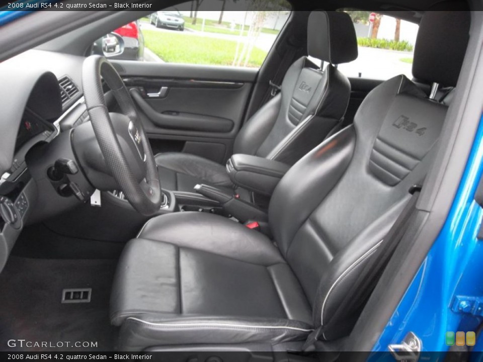 Black Interior Photo for the 2008 Audi RS4 4.2 quattro Sedan #57051194