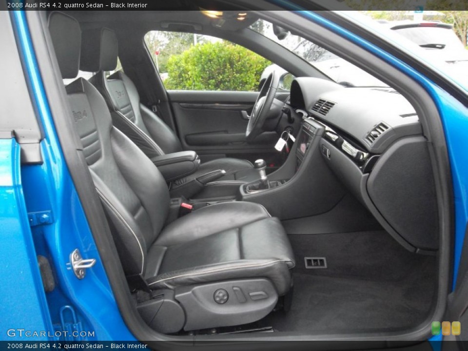 Black Interior Photo for the 2008 Audi RS4 4.2 quattro Sedan #57051227
