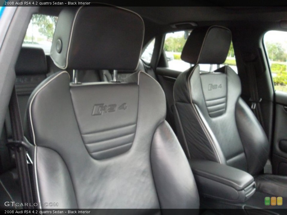Black Interior Photo for the 2008 Audi RS4 4.2 quattro Sedan #57051236