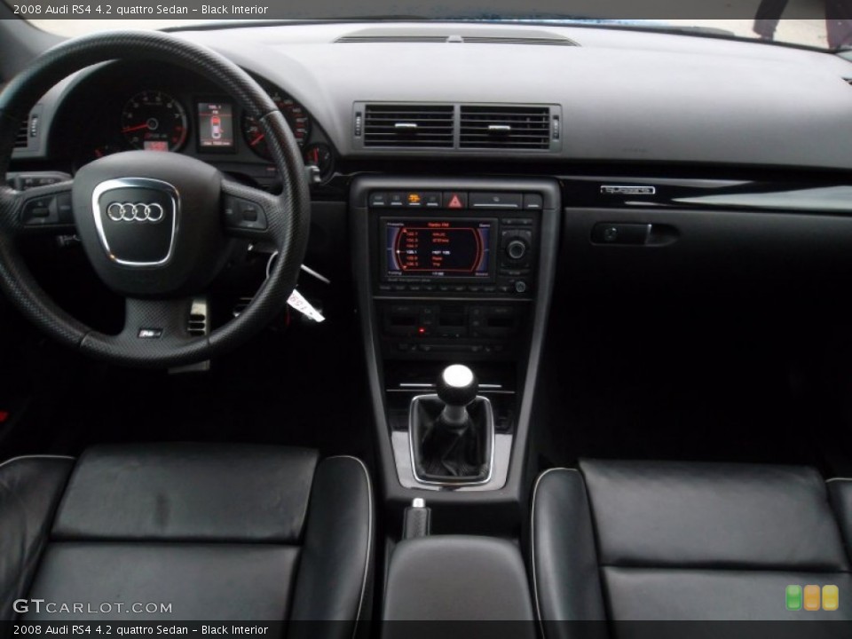 Black Interior Dashboard for the 2008 Audi RS4 4.2 quattro Sedan #57051278