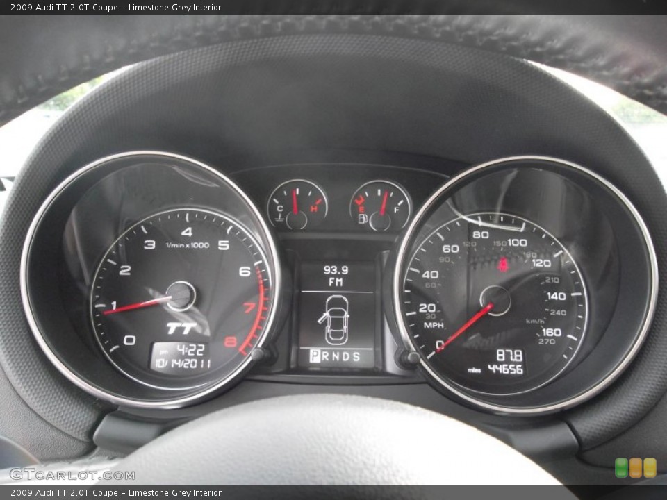 Limestone Grey Interior Gauges for the 2009 Audi TT 2.0T Coupe #57051896