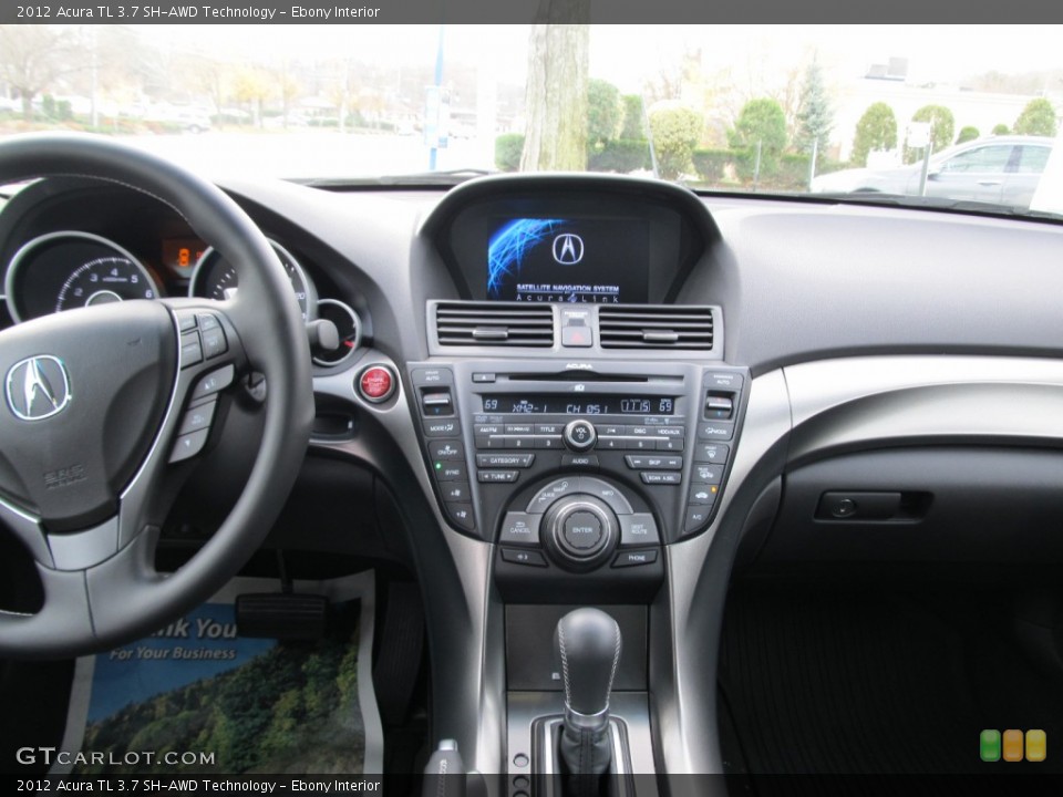 Ebony Interior Dashboard for the 2012 Acura TL 3.7 SH-AWD Technology #57051944