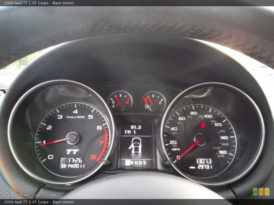 Black Interior Gauges for the 2009 Audi TT 2.0T Coupe #57052166