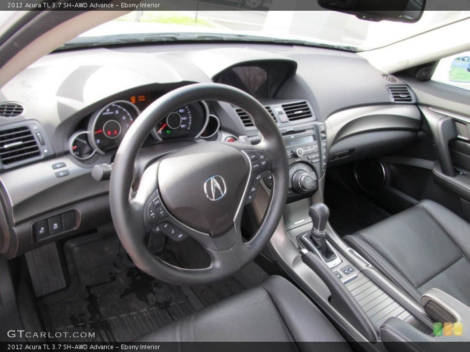 Ebony Interior Prime Interior for the 2012 Acura TL 3.7 SH-AWD Advance #57052235