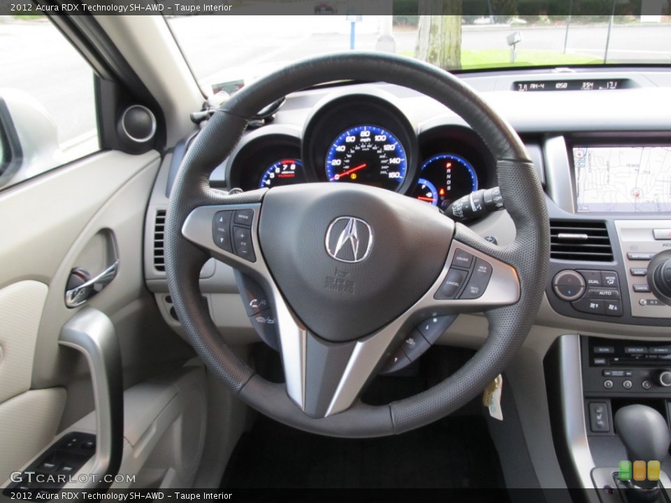 Taupe Interior Steering Wheel for the 2012 Acura RDX Technology SH-AWD #57052541