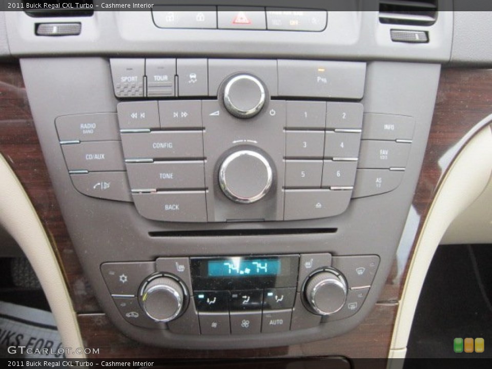 Cashmere Interior Controls for the 2011 Buick Regal CXL Turbo #57053378