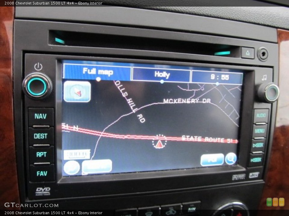 Ebony Interior Navigation for the 2008 Chevrolet Suburban 1500 LT 4x4 #57054293