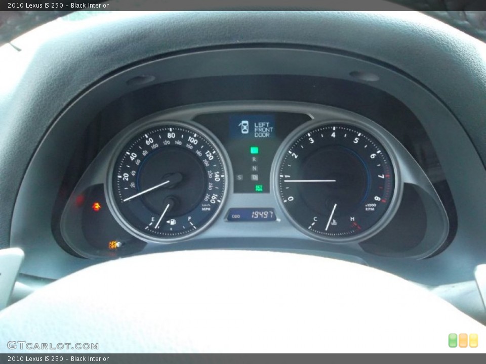 Black Interior Gauges for the 2010 Lexus IS 250 #57057491