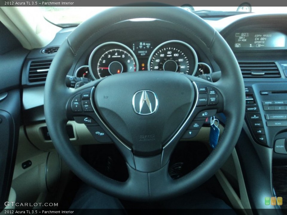 Parchment Interior Steering Wheel for the 2012 Acura TL 3.5 #57057761