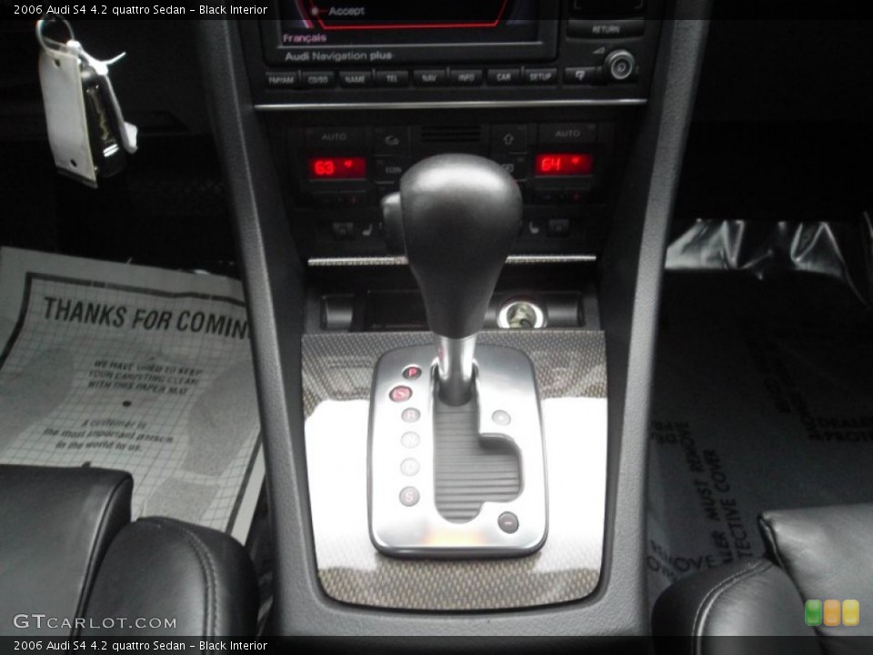 Black Interior Transmission for the 2006 Audi S4 4.2 quattro Sedan #57060429