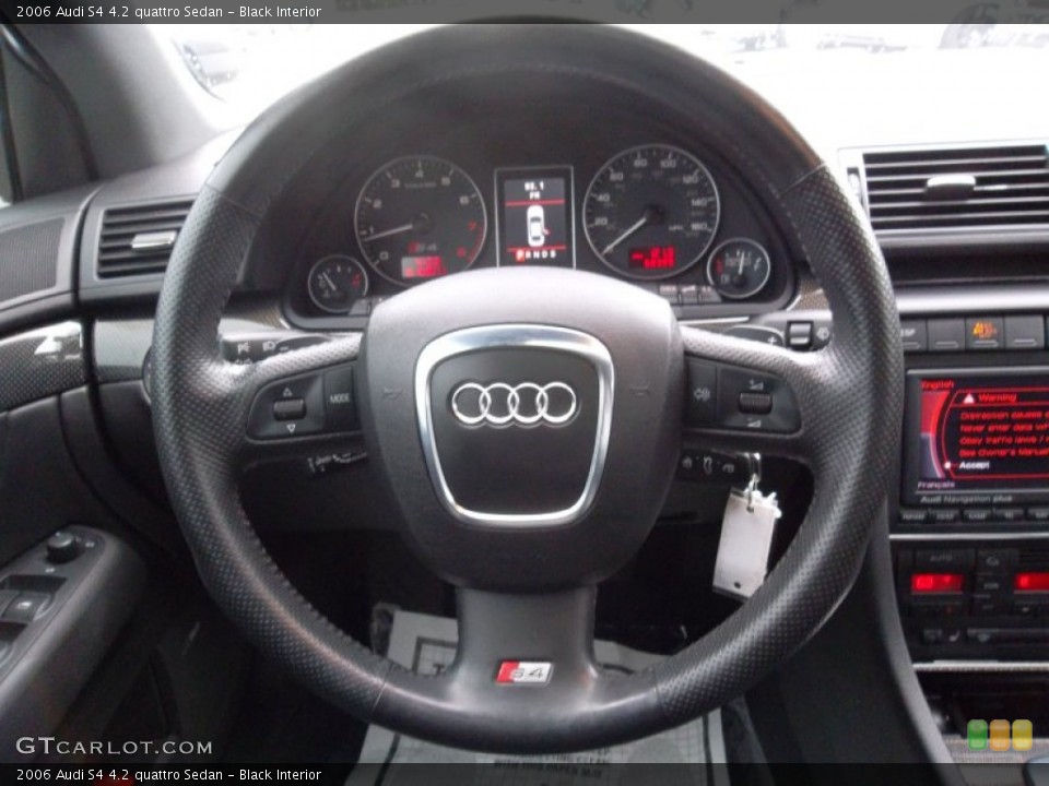 Black Interior Steering Wheel for the 2006 Audi S4 4.2 quattro Sedan #57060440