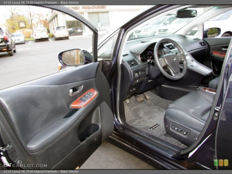 Black Interior Photo for the 2010 Lexus HS 250h Hybrid Premium #57062012