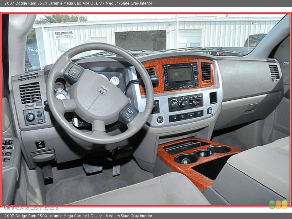 Medium Slate Gray Interior Dashboard for the 2007 Dodge Ram 3500 Laramie Mega Cab 4x4 Dually #57063040