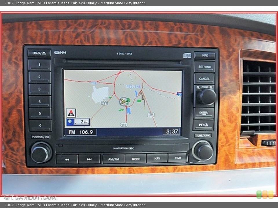 Medium Slate Gray Interior Navigation for the 2007 Dodge Ram 3500 Laramie Mega Cab 4x4 Dually #57063092