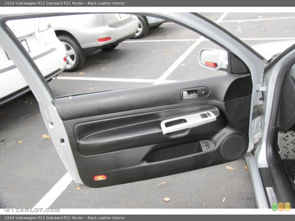 Black Leather Interior Door Panel for the 2004 Volkswagen R32  #57063251