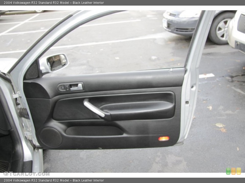 Black Leather Interior Door Panel for the 2004 Volkswagen R32  #57063257
