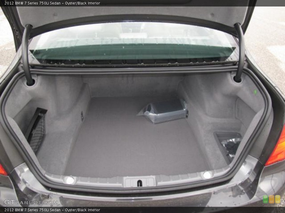 Oyster/Black Interior Trunk for the 2012 BMW 7 Series 750Li Sedan #57065126