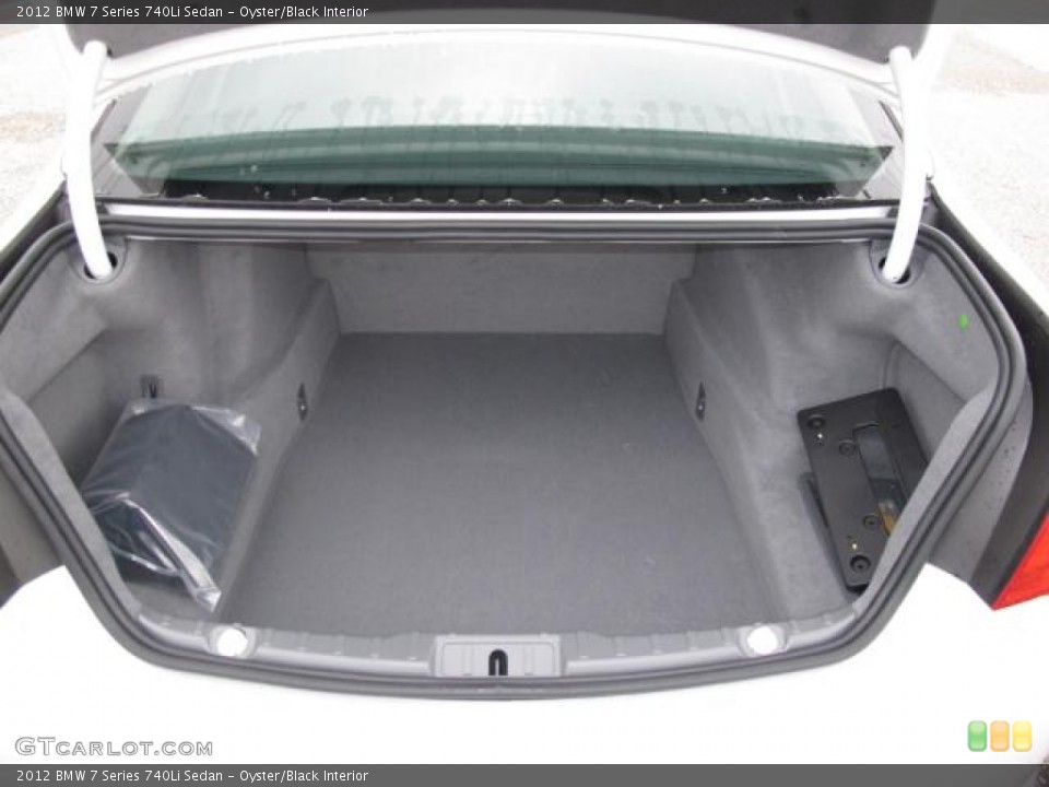 Oyster/Black Interior Trunk for the 2012 BMW 7 Series 740Li Sedan #57065537