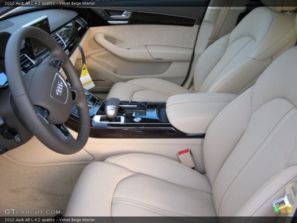 Velvet Beige Interior Photo for the 2012 Audi A8 L 4.2 quattro #57071414