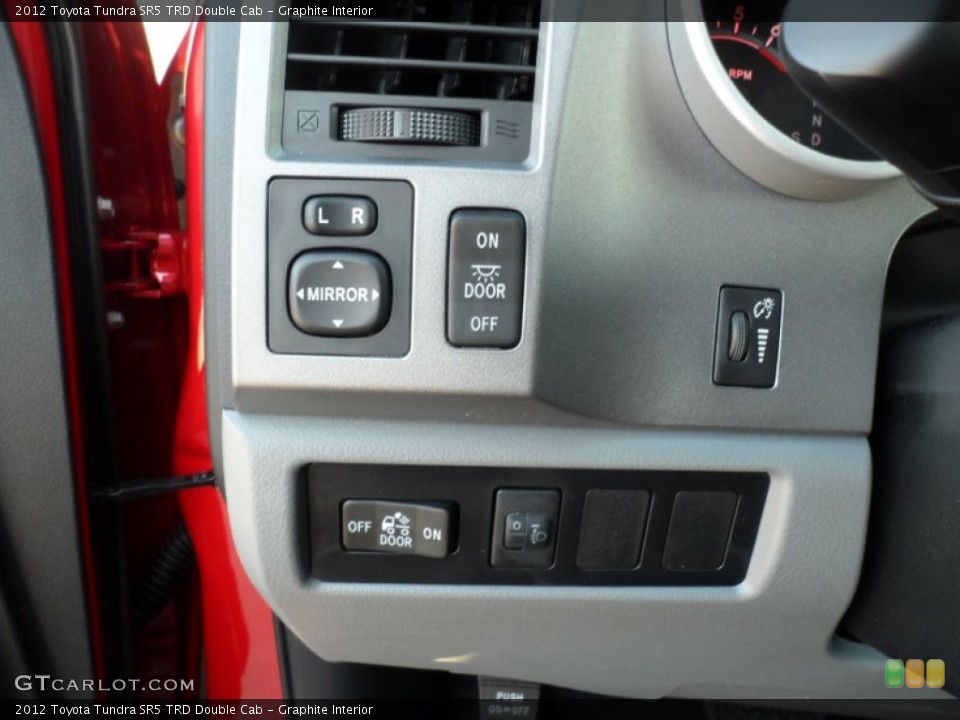 Graphite Interior Controls for the 2012 Toyota Tundra SR5 TRD Double Cab #57072485
