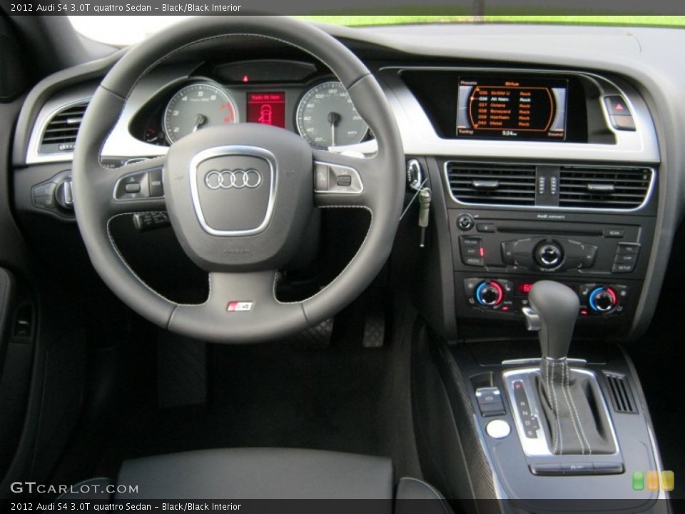 Black/Black Interior Dashboard for the 2012 Audi S4 3.0T quattro Sedan #57073313