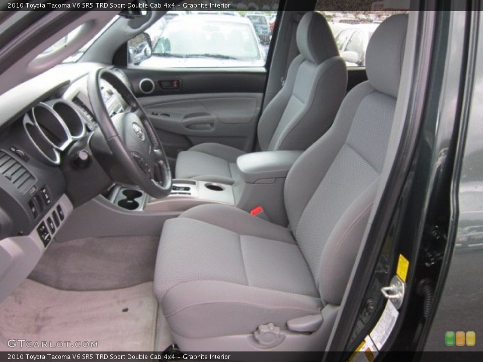 Graphite Interior Photo for the 2010 Toyota Tacoma V6 SR5 TRD Sport Double Cab 4x4 #57073616