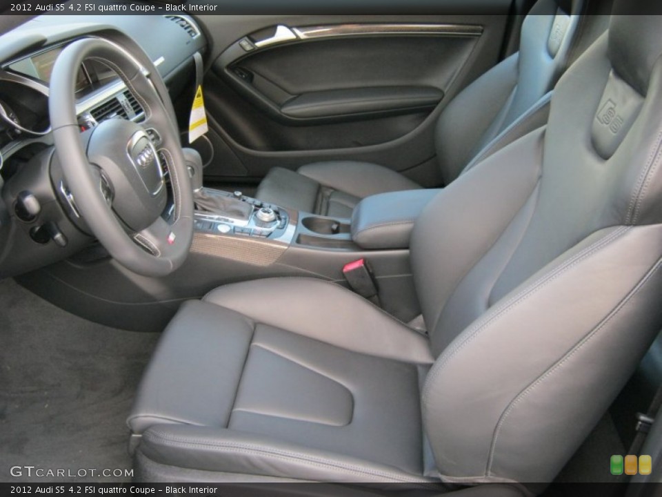 Black Interior Photo for the 2012 Audi S5 4.2 FSI quattro Coupe #57073721