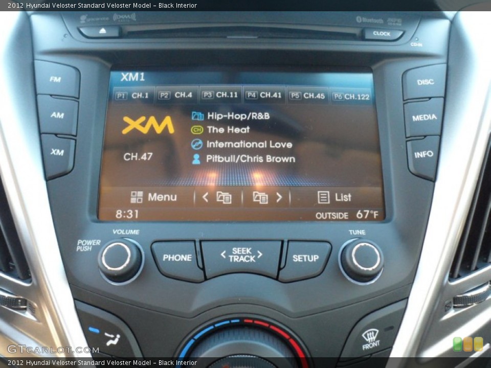 Black Interior Controls for the 2012 Hyundai Veloster  #57074246