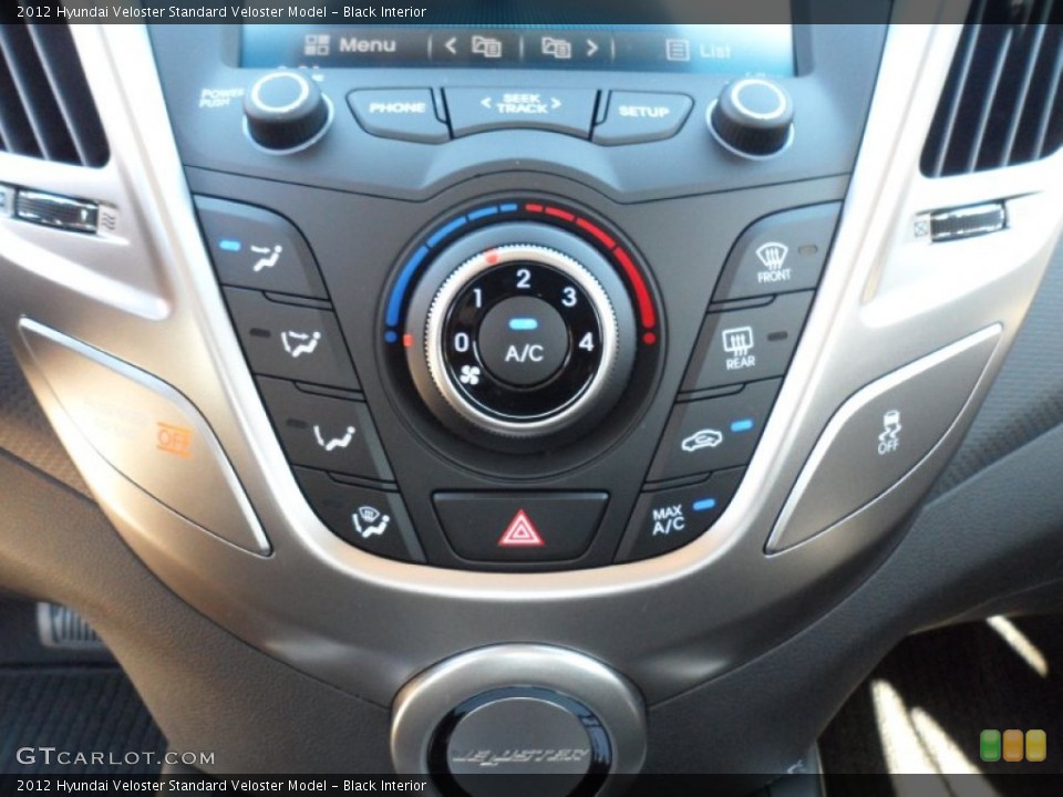 Black Interior Controls for the 2012 Hyundai Veloster  #57074255