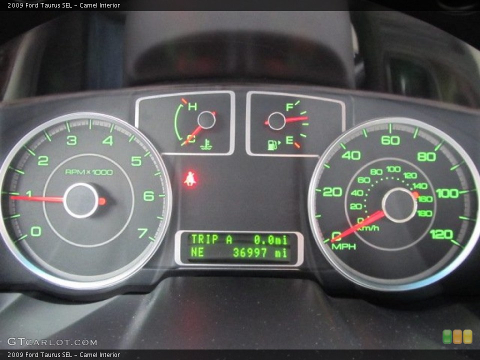 Camel Interior Gauges for the 2009 Ford Taurus SEL #57076961