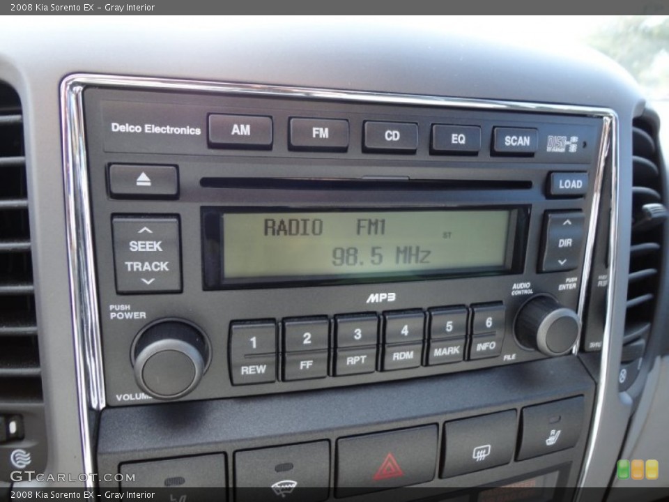 Gray Interior Audio System for the 2008 Kia Sorento EX #57078440
