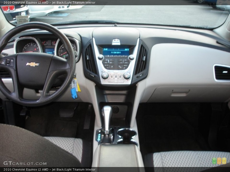 Jet Black/Light Titanium Interior Dashboard for the 2010 Chevrolet Equinox LS AWD #57079496