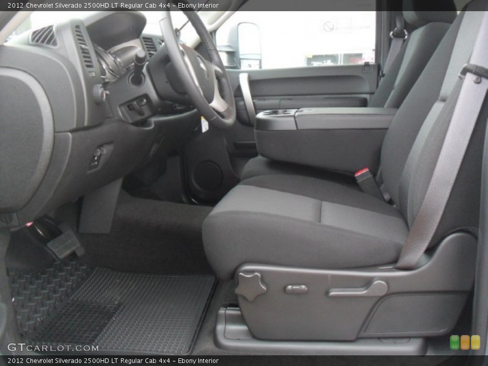 Ebony Interior Photo for the 2012 Chevrolet Silverado 2500HD LT Regular Cab 4x4 #57082463