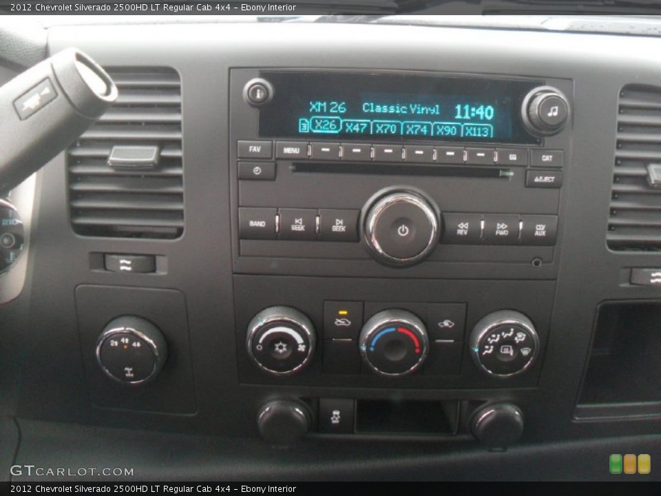 Ebony Interior Controls for the 2012 Chevrolet Silverado 2500HD LT Regular Cab 4x4 #57082490