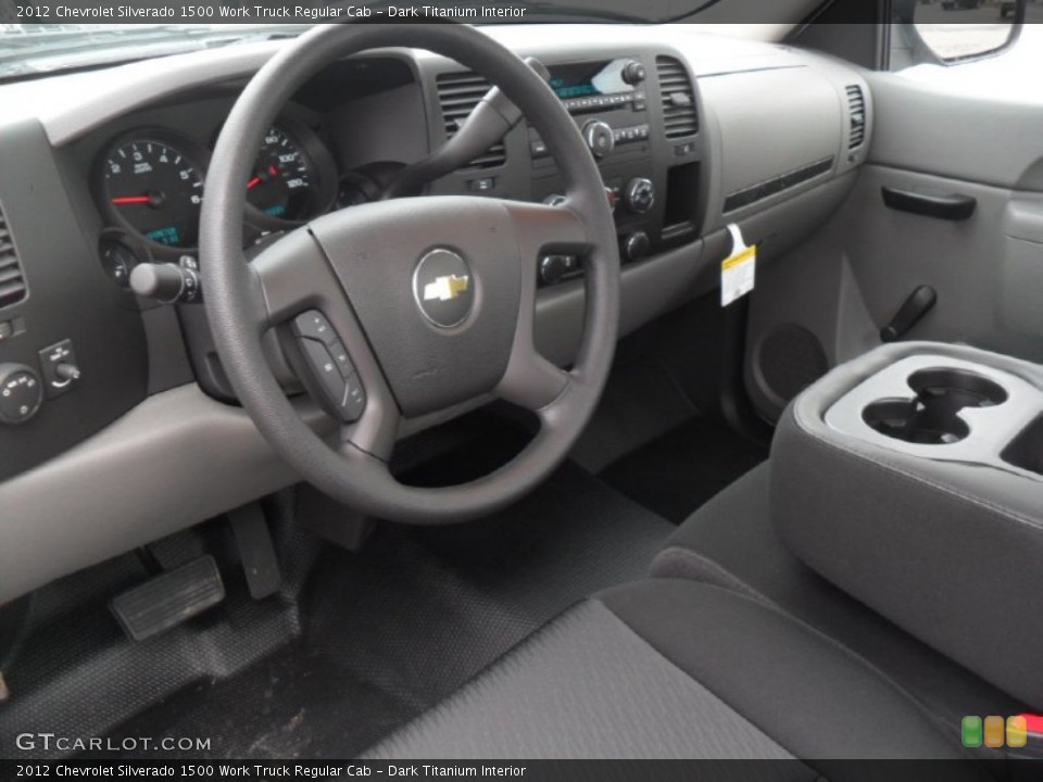 Dark Titanium Interior Prime Interior for the 2012 Chevrolet Silverado 1500 Work Truck Regular Cab #57083510