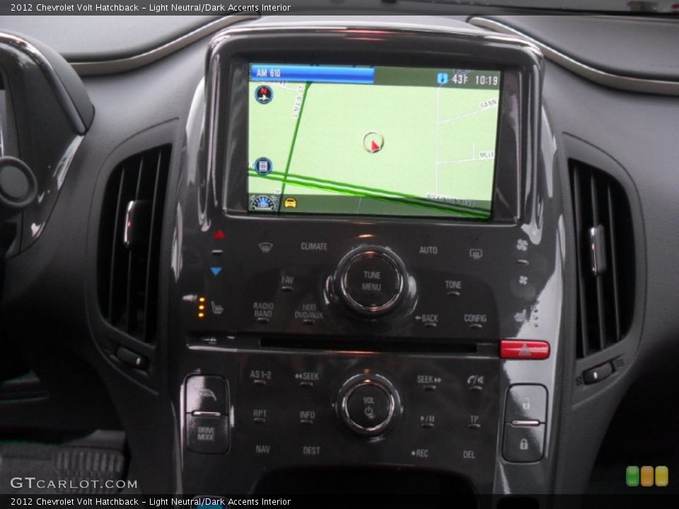 Light Neutral/Dark Accents Interior Navigation for the 2012 Chevrolet Volt Hatchback #57084035