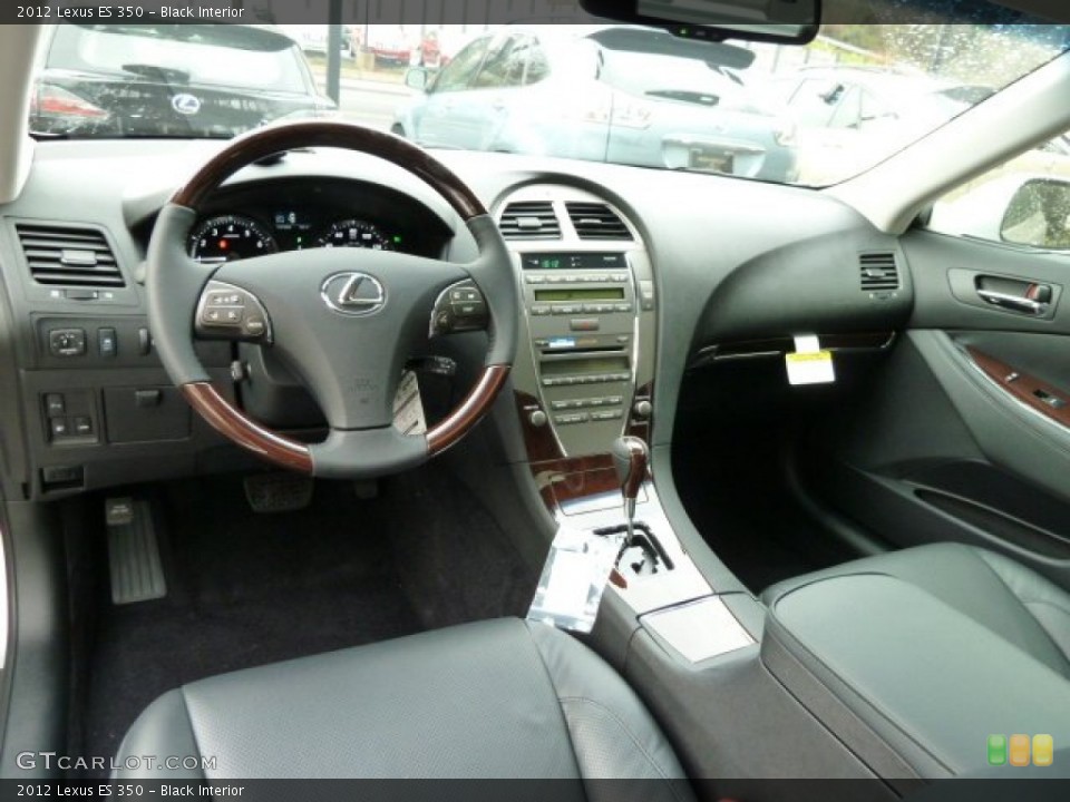 Black Interior Dashboard for the 2012 Lexus ES 350 #57085205