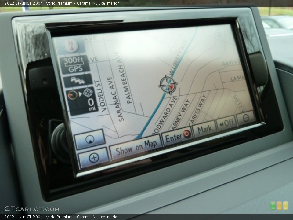 Caramel Nuluxe Interior Navigation for the 2012 Lexus CT 200h Hybrid Premium #57085580