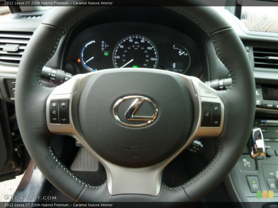 Caramel Nuluxe Interior Steering Wheel for the 2012 Lexus CT 200h Hybrid Premium #57085592