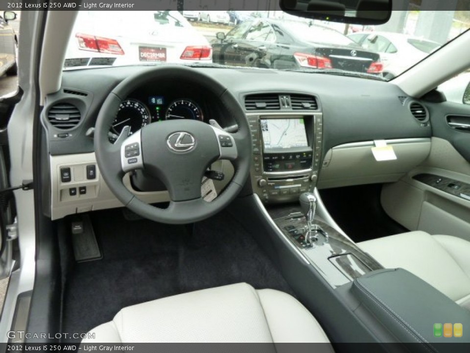 Light Gray Interior Dashboard for the 2012 Lexus IS 250 AWD #57085679