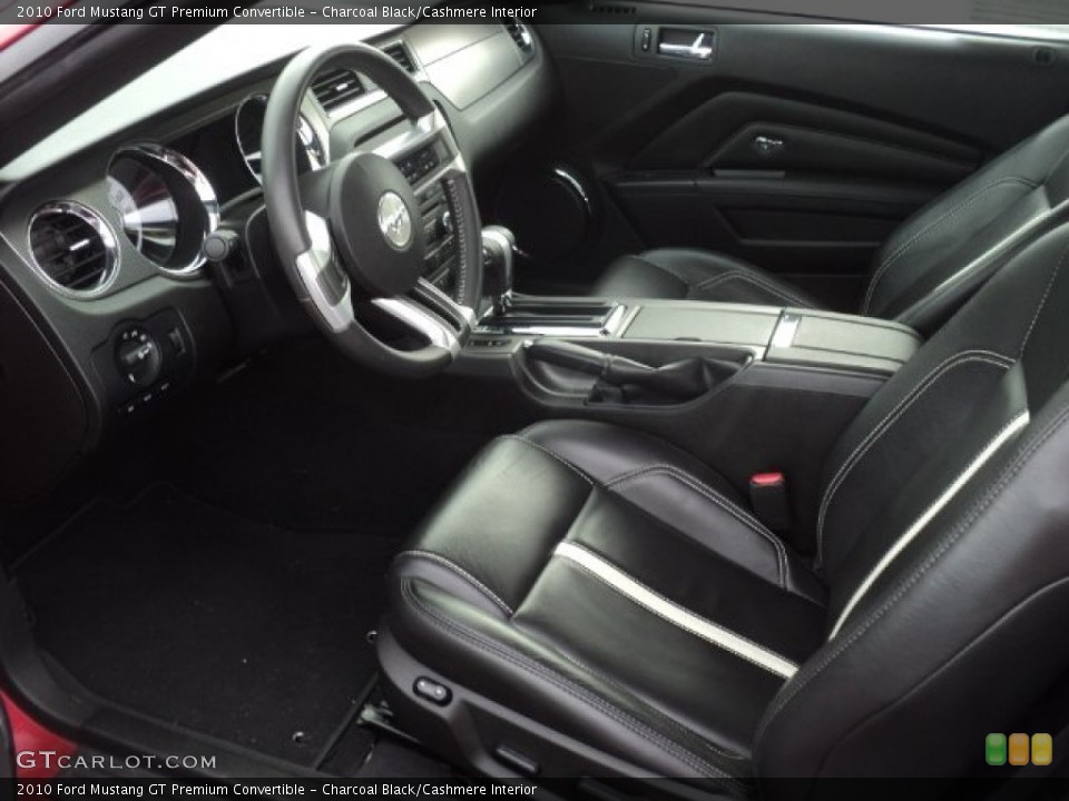 Charcoal Black/Cashmere Interior Photo for the 2010 Ford Mustang GT Premium Convertible #57086171