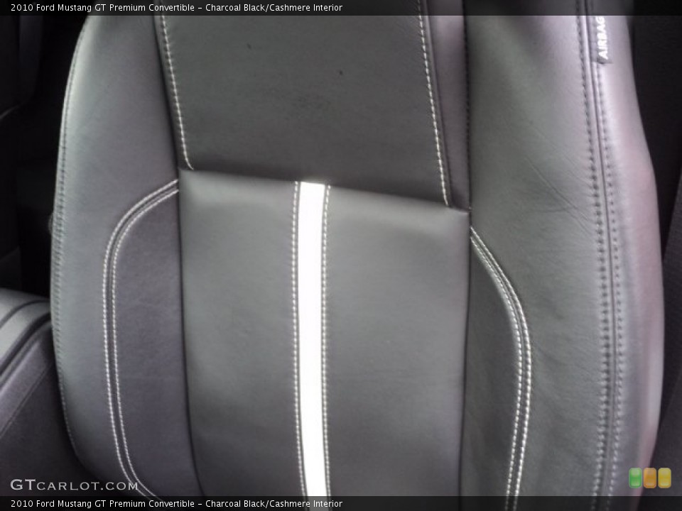 Charcoal Black/Cashmere Interior Photo for the 2010 Ford Mustang GT Premium Convertible #57086177