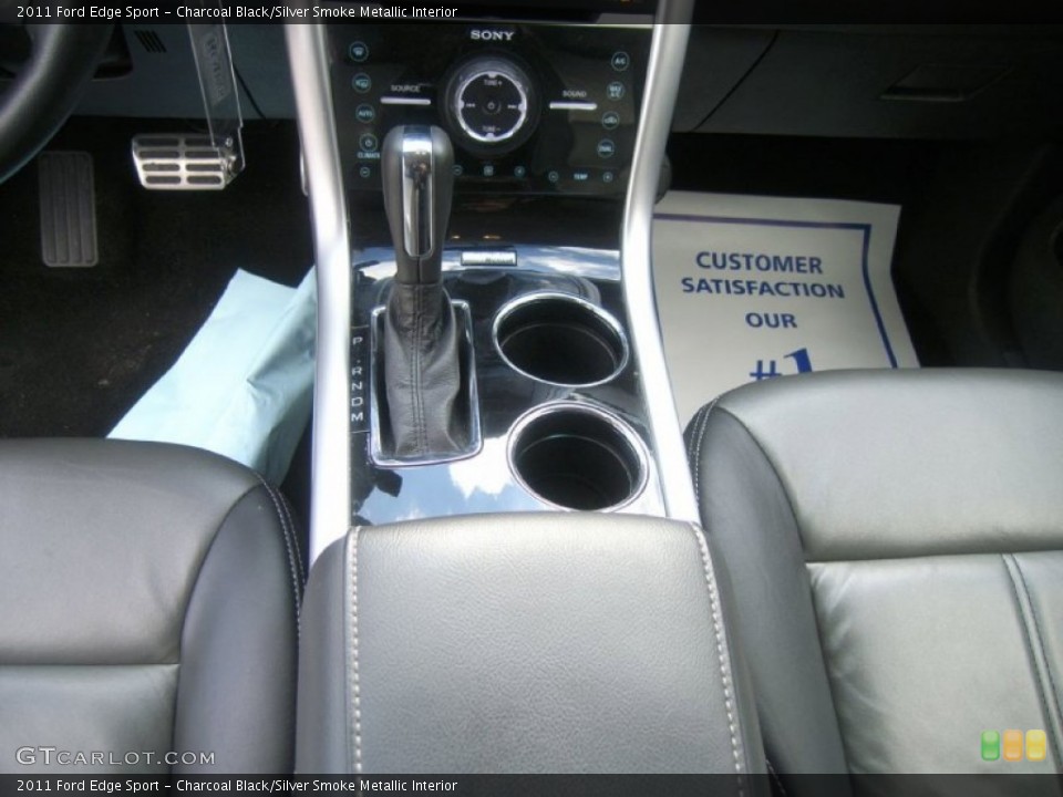 Charcoal Black/Silver Smoke Metallic Interior Transmission for the 2011 Ford Edge Sport #57088679