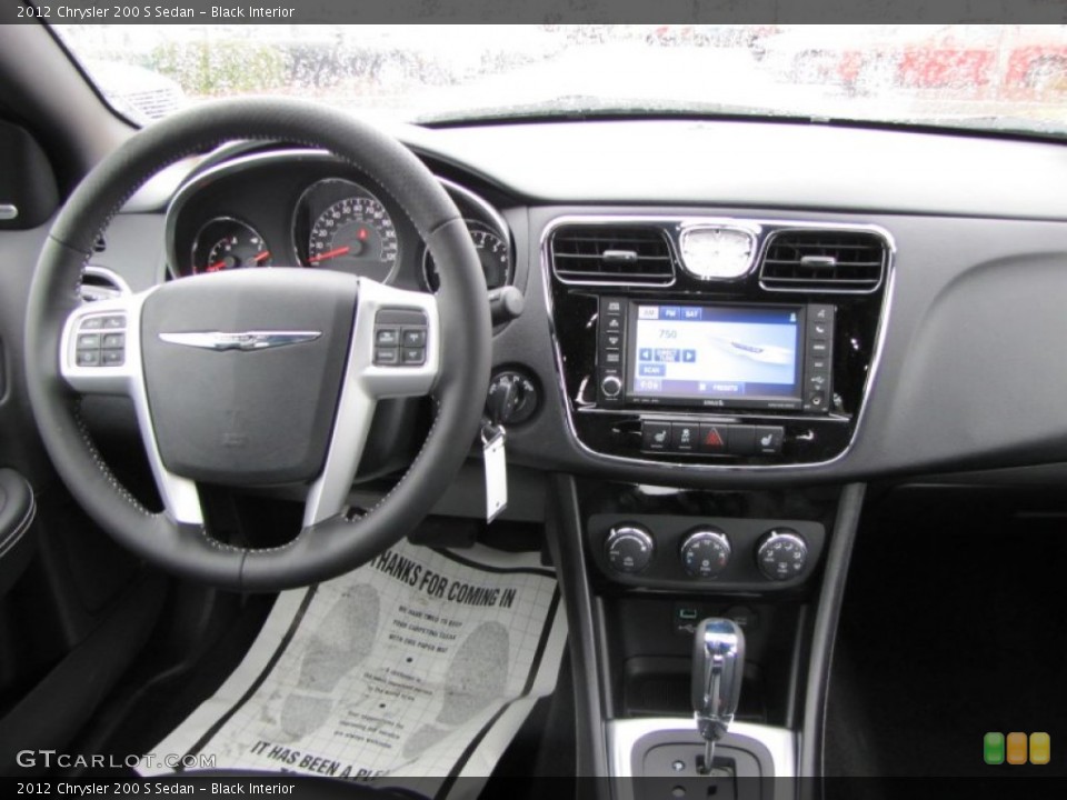 Black Interior Dashboard for the 2012 Chrysler 200 S Sedan #57088700
