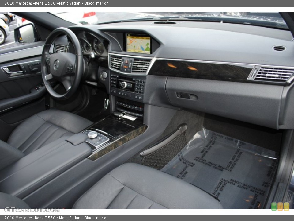 Black Interior Dashboard for the 2010 Mercedes-Benz E 550 4Matic Sedan #57089240