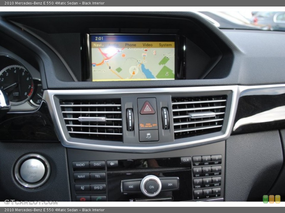 Black Interior Navigation for the 2010 Mercedes-Benz E 550 4Matic Sedan #57089264