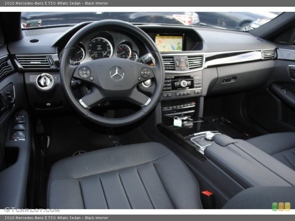 Black Interior Dashboard for the 2010 Mercedes-Benz E 550 4Matic Sedan #57089282
