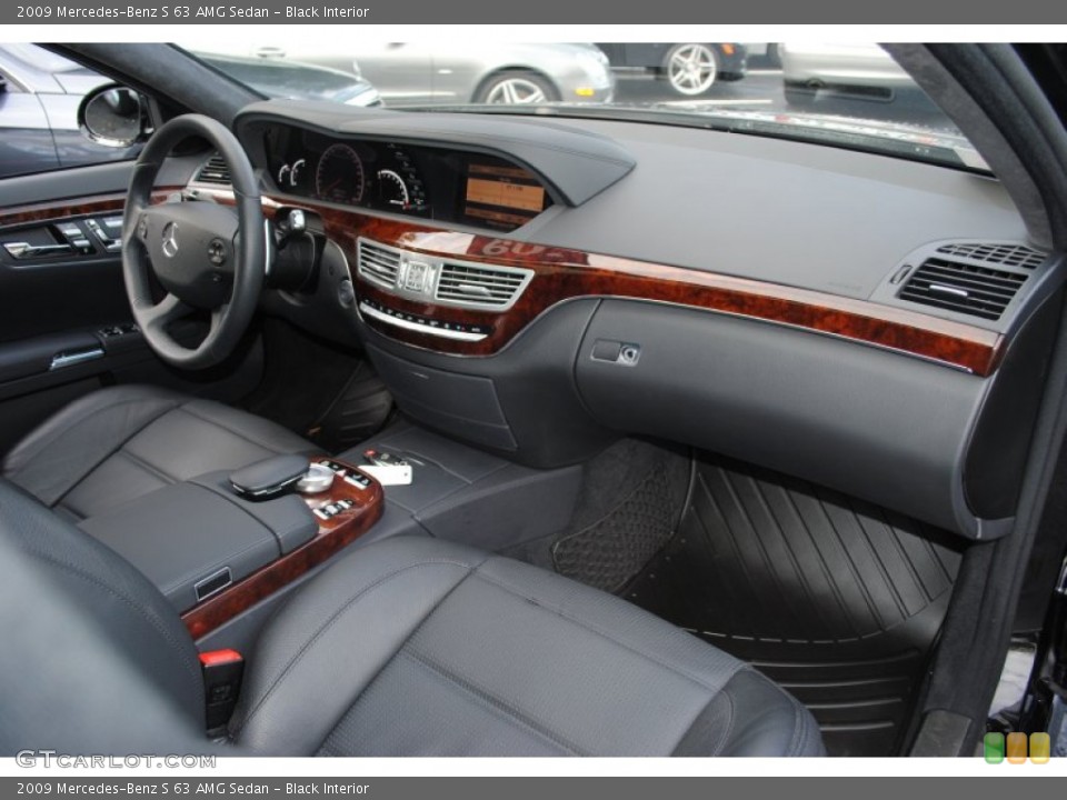 Black Interior Dashboard for the 2009 Mercedes-Benz S 63 AMG Sedan #57089348